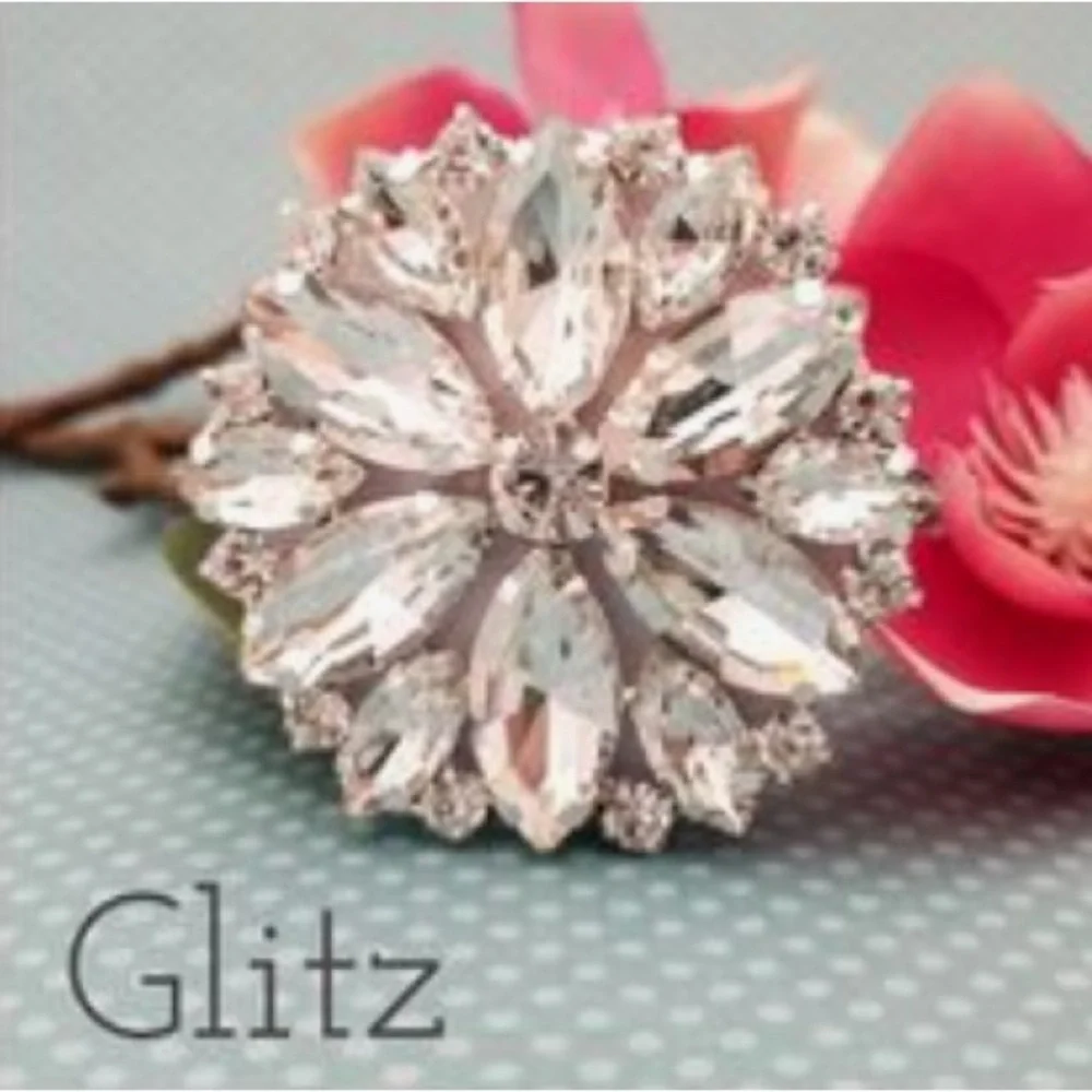 Glitz Rhinestone Phone Grip — Sparkling Grip · 3M Backing · Giftable